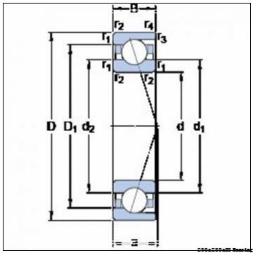 Desulfurization pump Angular contact ball bearing 71940CDGB/P4A Size 200x280x38